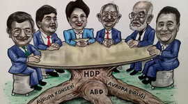 MHP'den 6'lı buluşmaya karikatürlü tepki